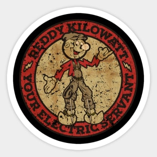 VINTAGE REDDY KILOWATT IS FUN Sticker